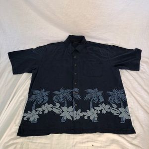 Common Man Black Label Casual Button Up Shirt L